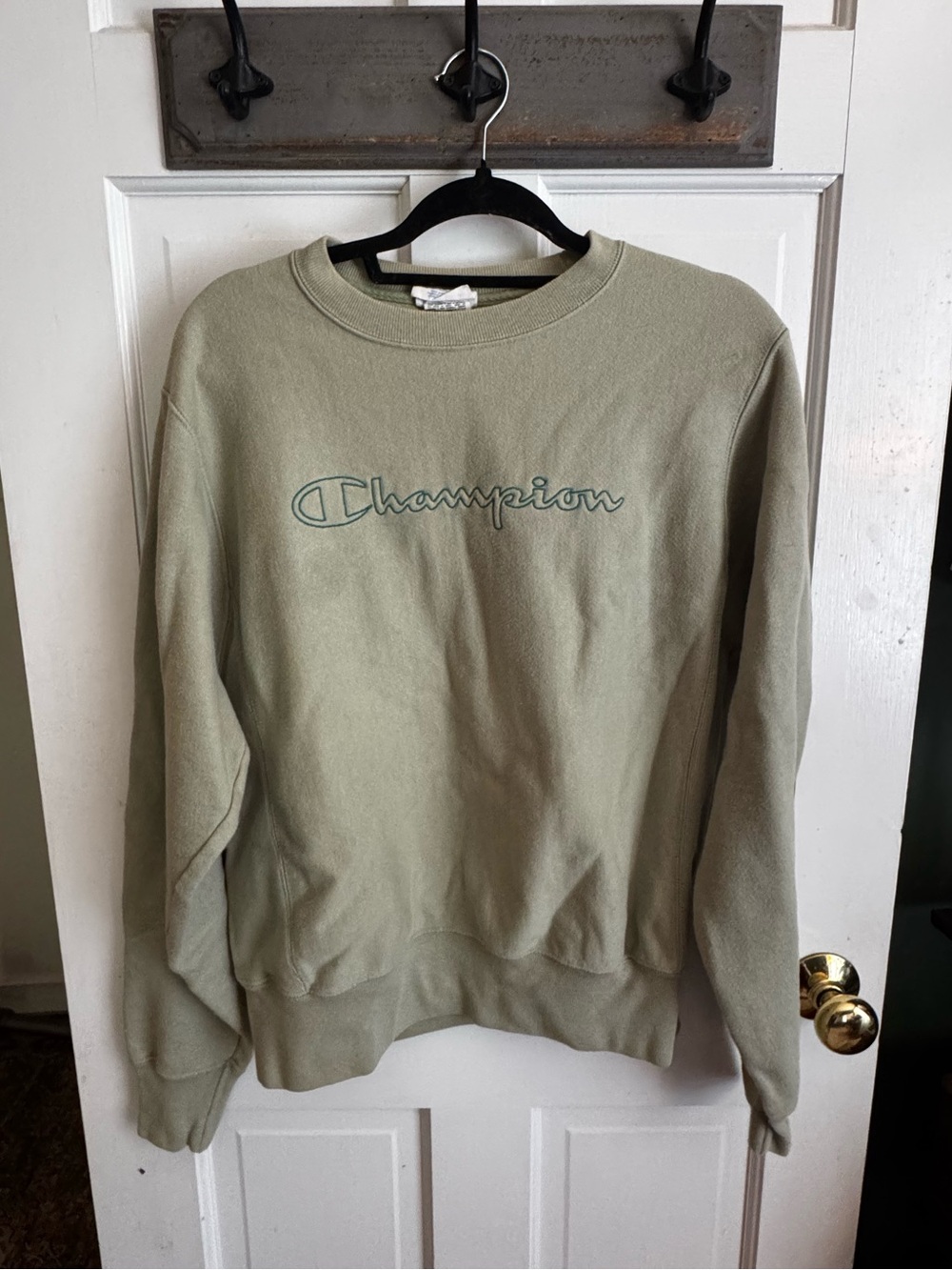 Champion Light Green Crewneck Sweatshirt